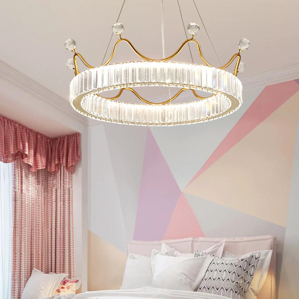 Crown Crystal Round Crystal Chandelier