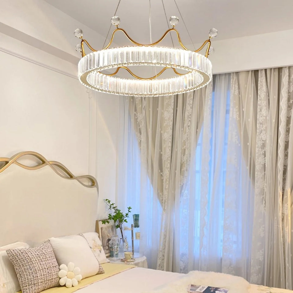 Crown Crystal Round Crystal Chandelier