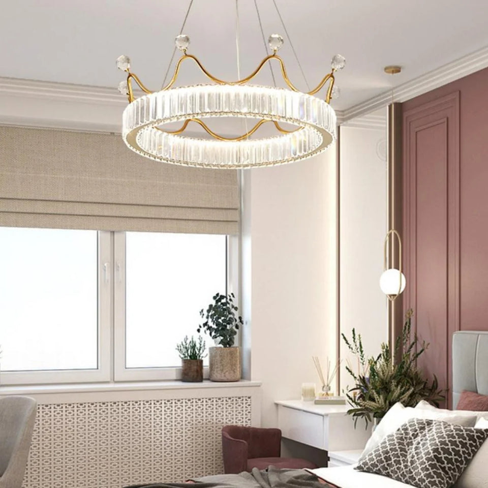 Crown Crystal Round Crystal Chandelier