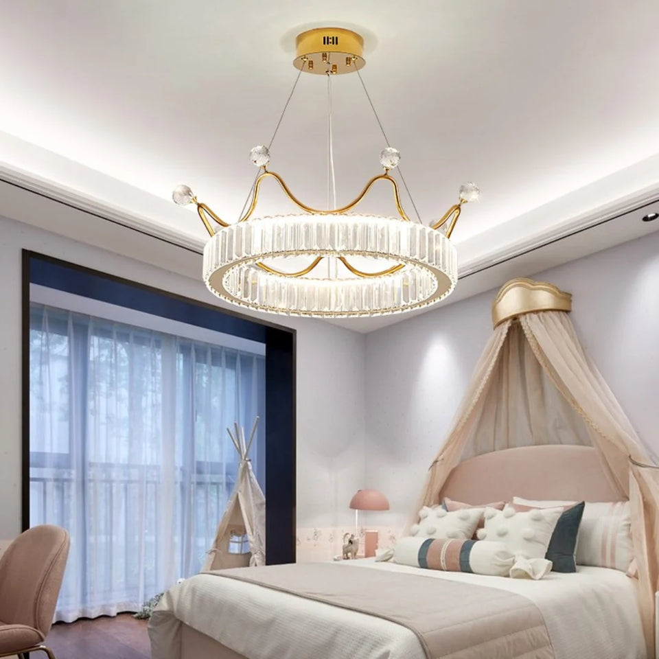 Crown Crystal Round Crystal Chandelier