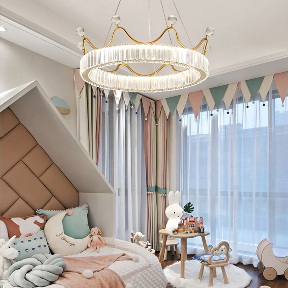 Crown Crystal Round Crystal Chandelier