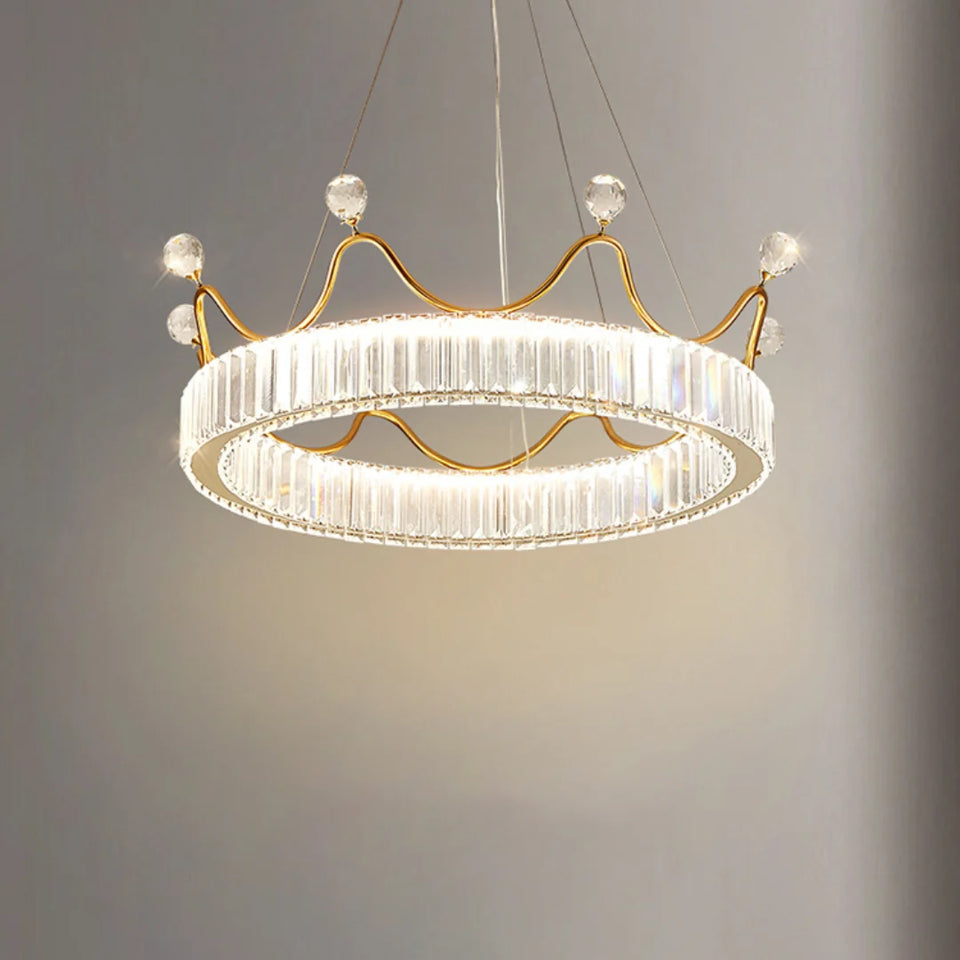 Crown Crystal Round Crystal Chandelier