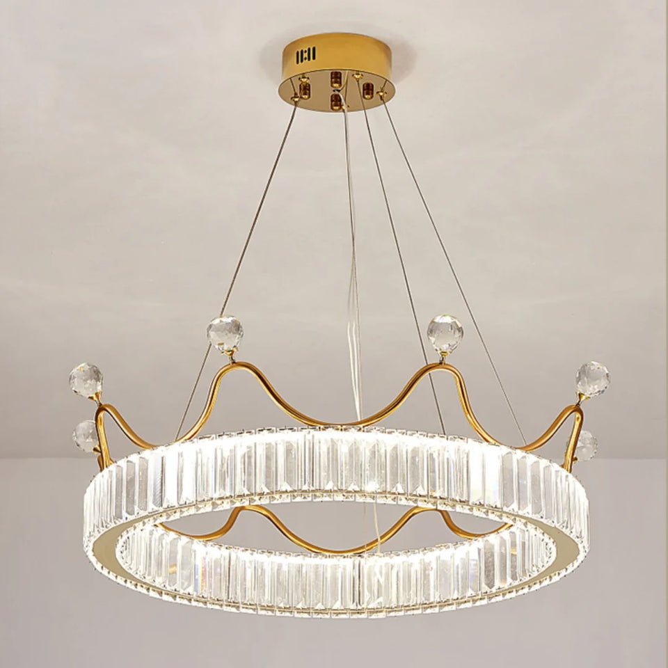 Crown Crystal Round Crystal Chandelier