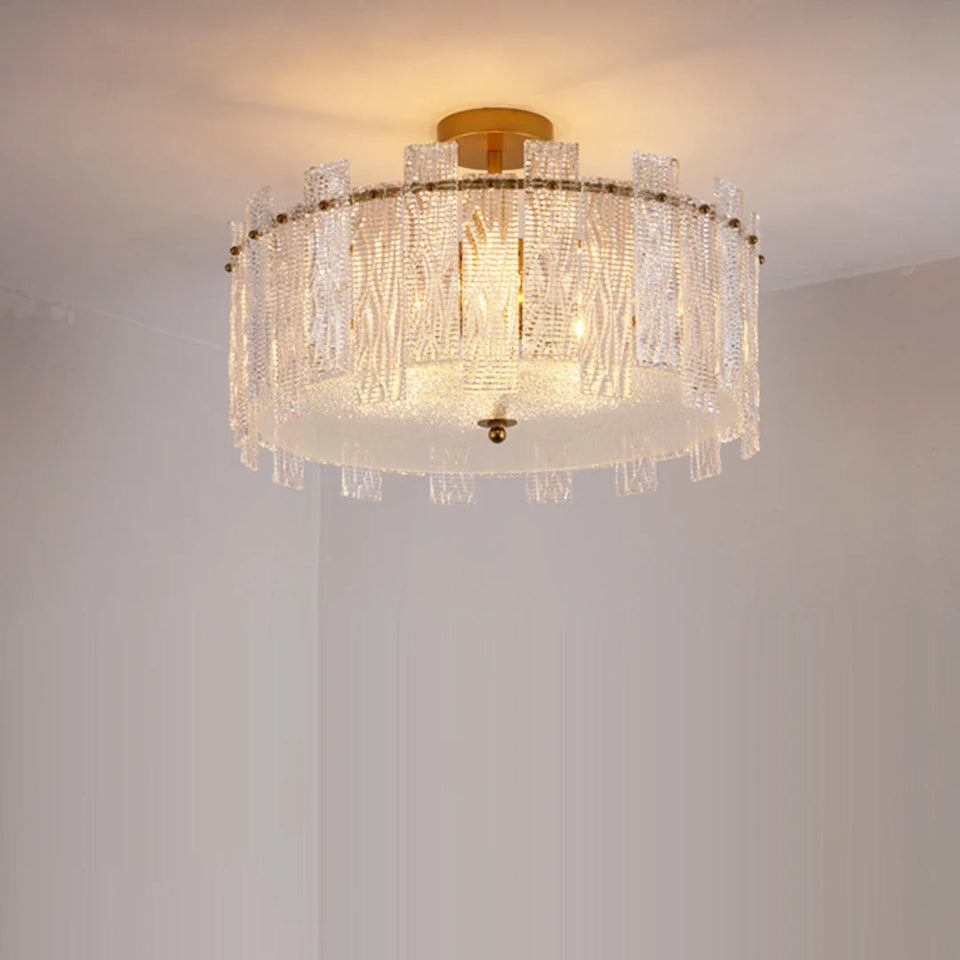 Crystal Gold Ceiling Lamp