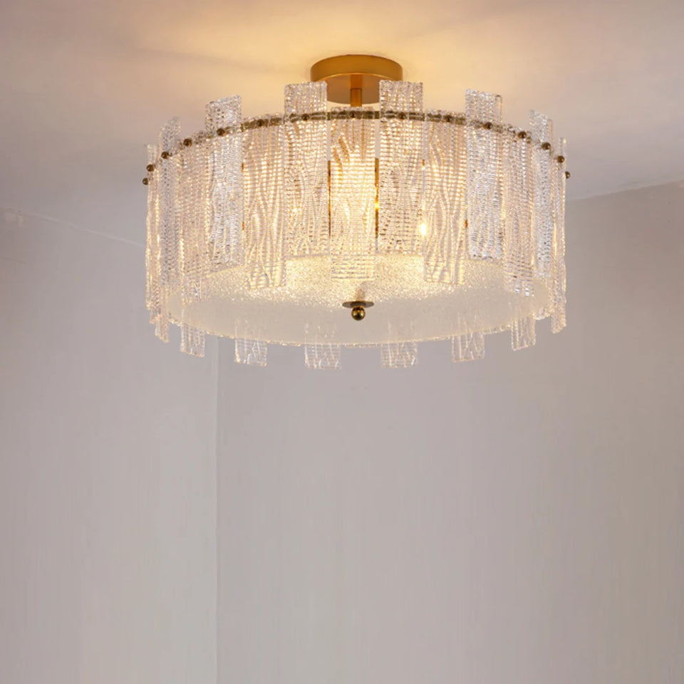 Crystal Gold Ceiling Lamp