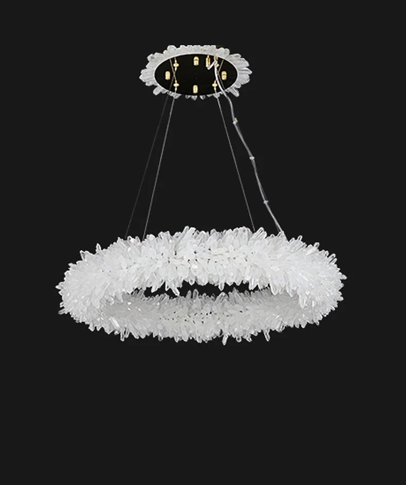 Crystal Brass Round Chandelier