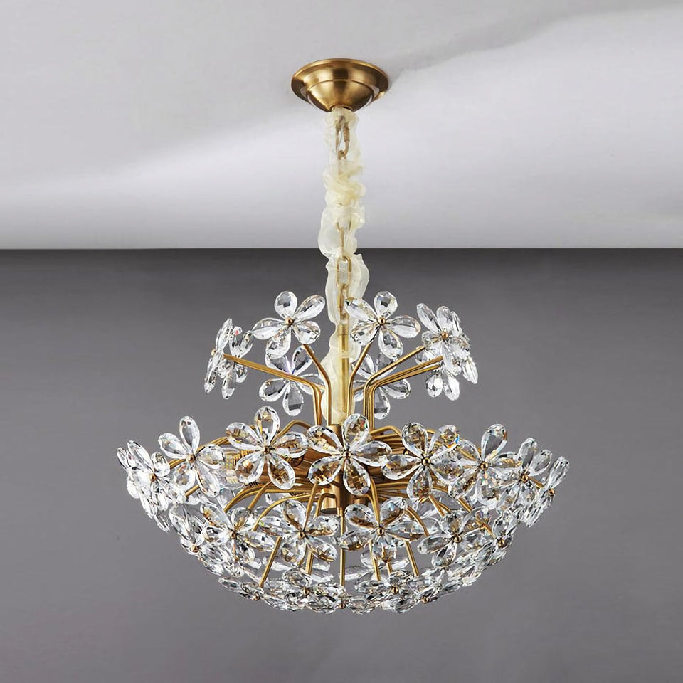 Crystal Flower Chandelier
