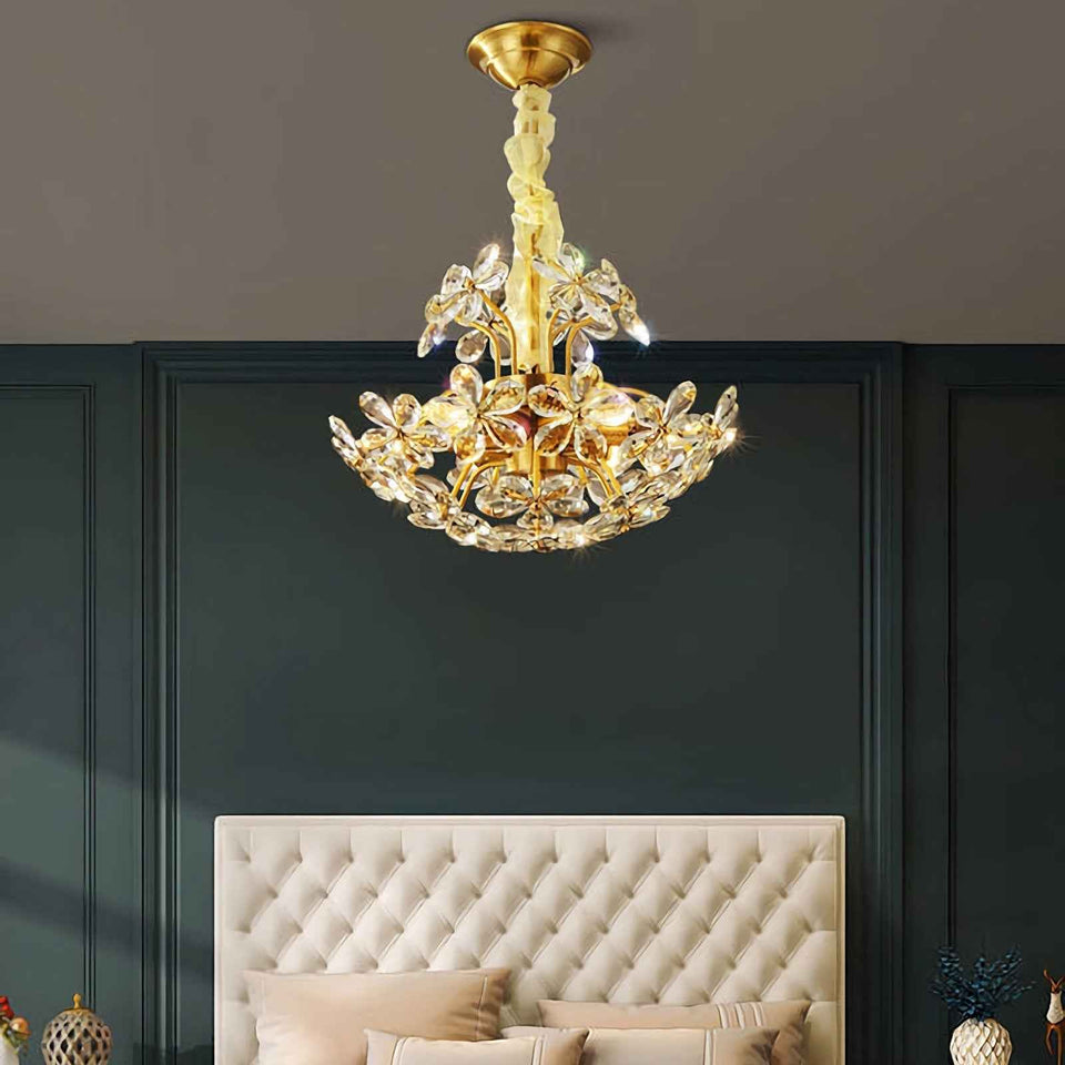 Crystal Flower Chandelier