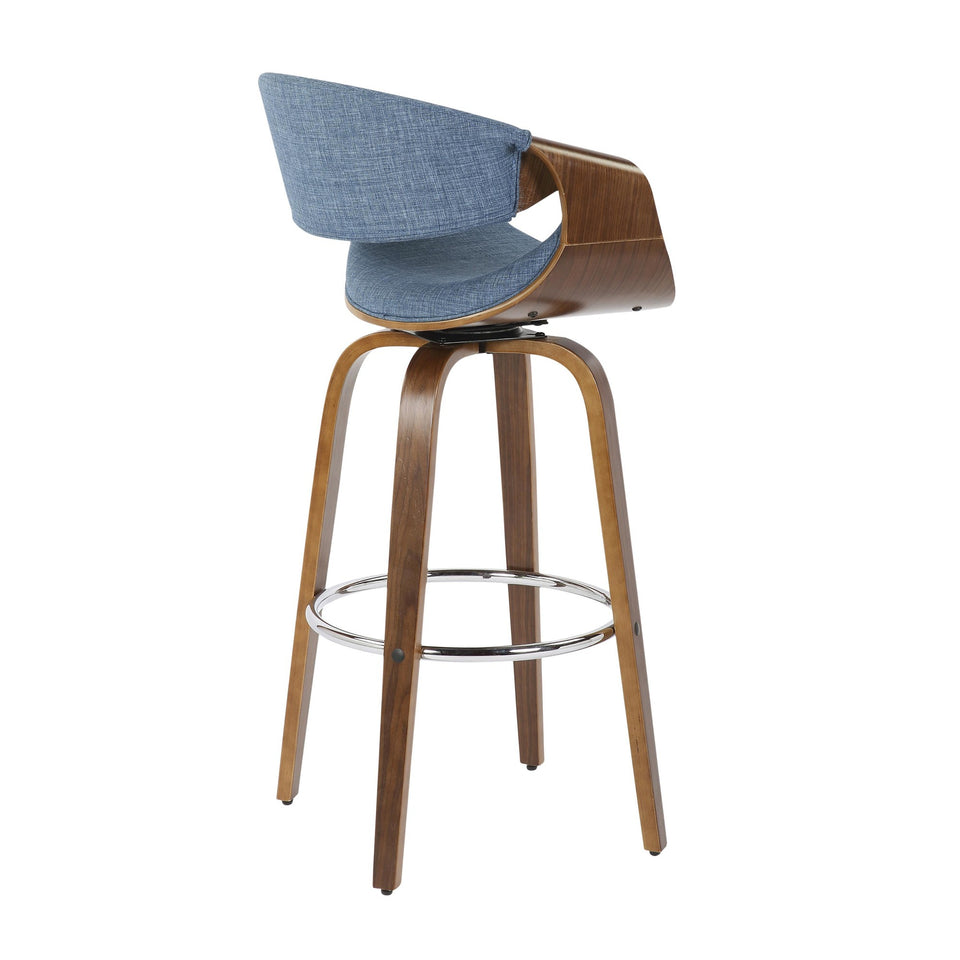 Curvini 30'' Fixed-Height Barstool - Set of 2