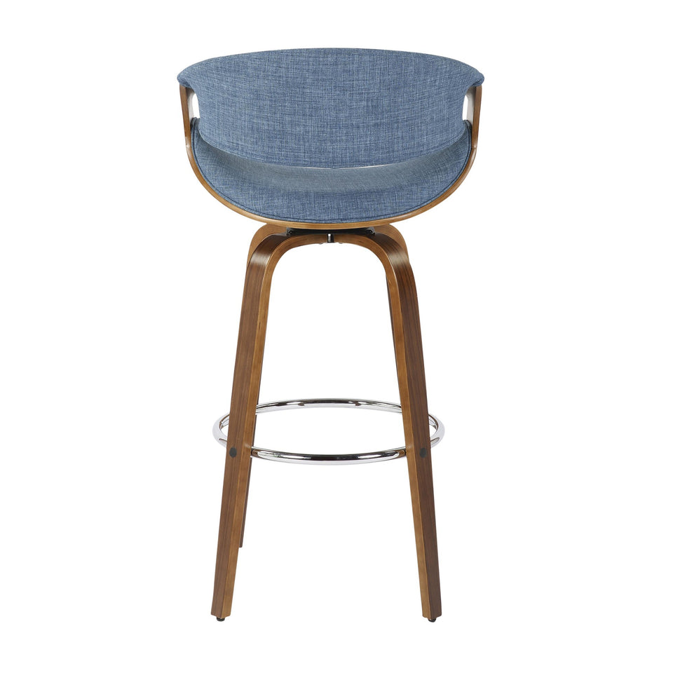 Curvini 30'' Fixed-Height Barstool - Set of 2