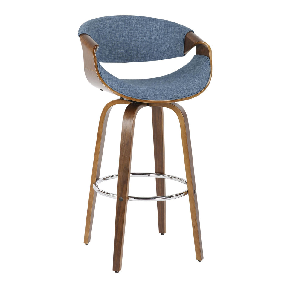 Curvini 30'' Fixed-Height Barstool - Set of 2