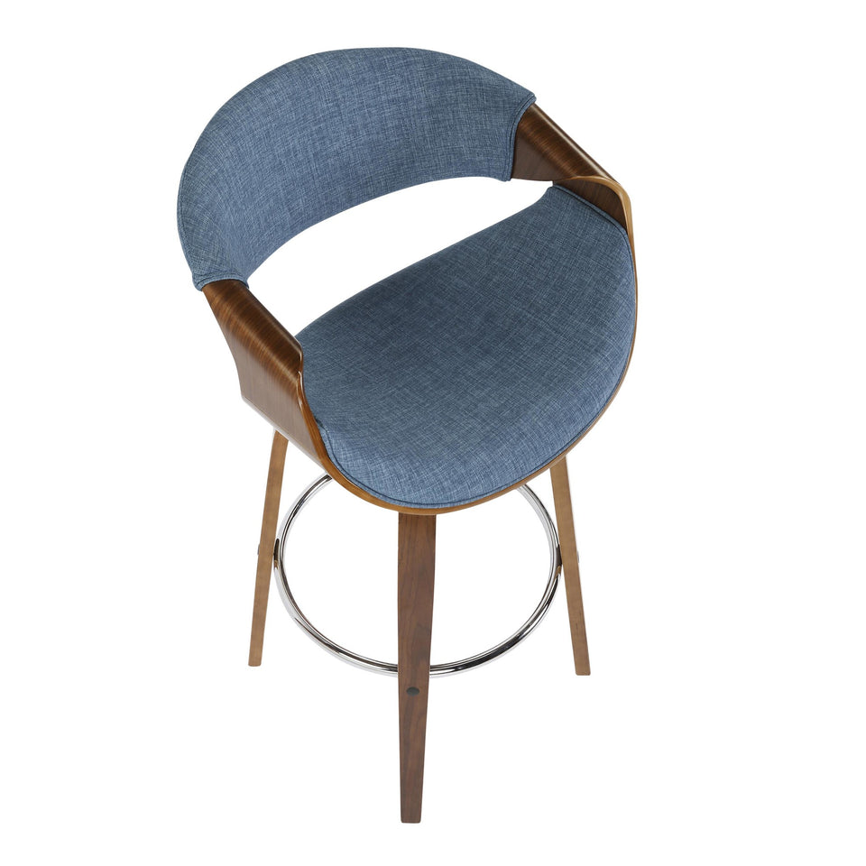 Curvini 30'' Fixed-Height Barstool - Set of 2