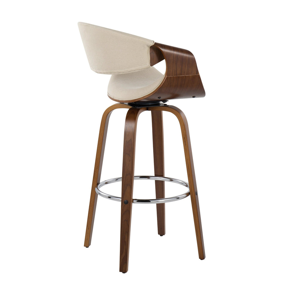 Curvini 30'' Fixed-Height Barstool - Set of 2