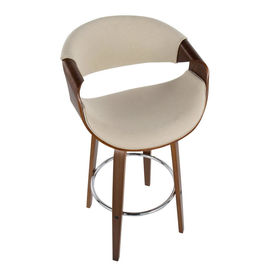 Curvini 30'' Fixed-Height Barstool - Set of 2
