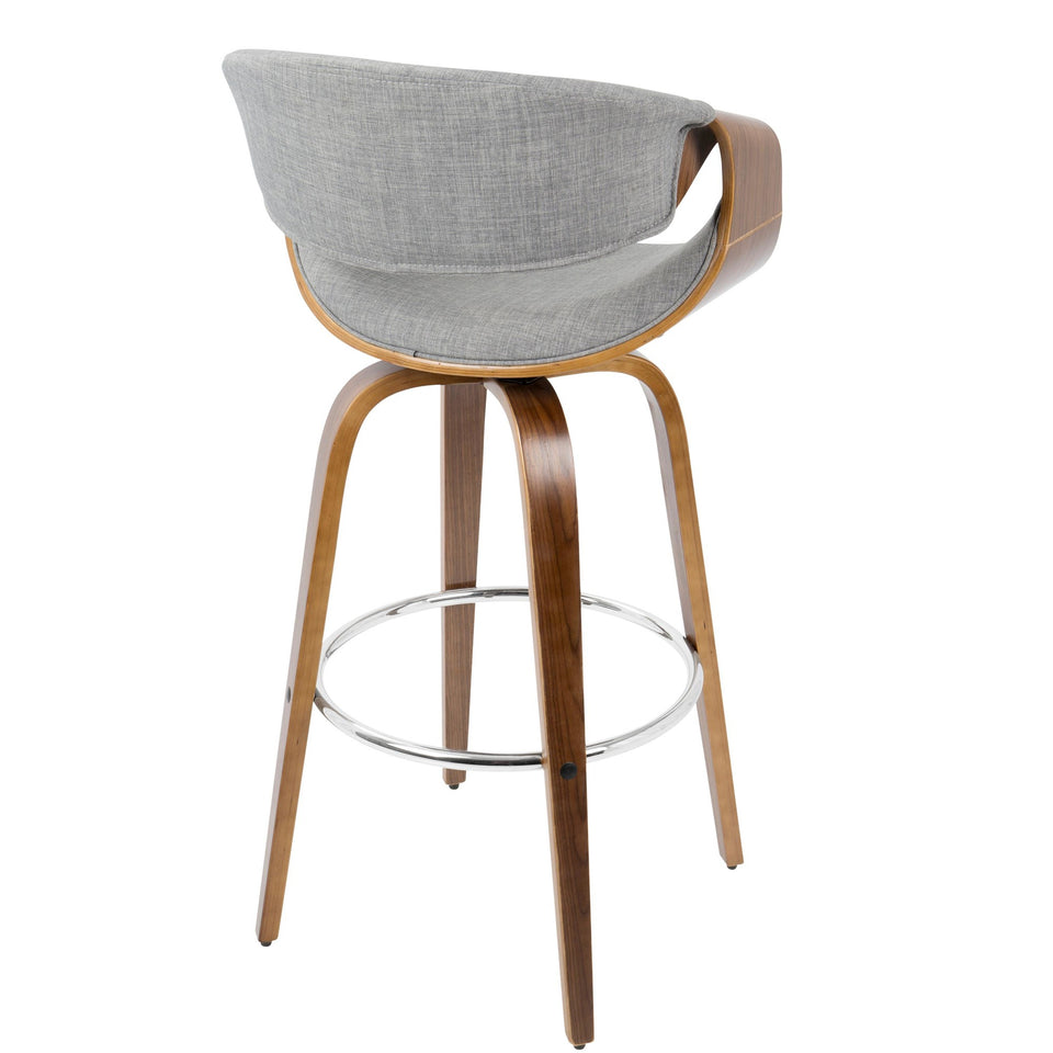 Curvini 30'' Fixed-Height Barstool - Set of 2