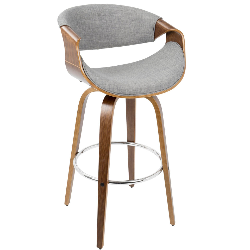 Curvini 30'' Fixed-Height Barstool - Set of 2