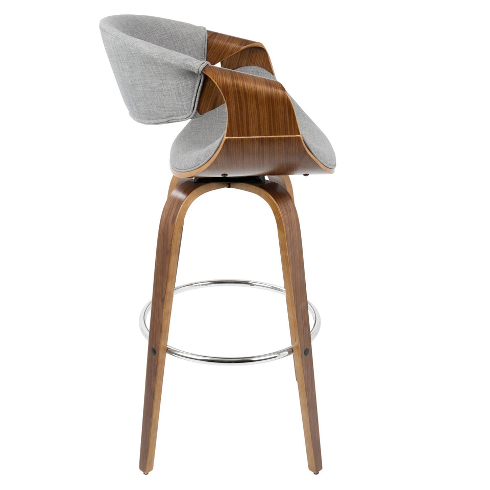 Curvini 30'' Fixed-Height Barstool - Set of 2