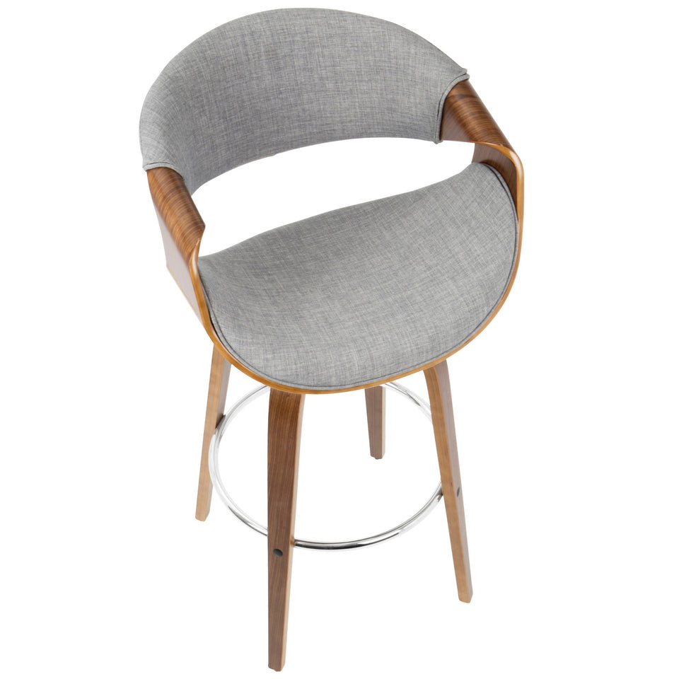 Curvini 30'' Fixed-Height Barstool - Set of 2