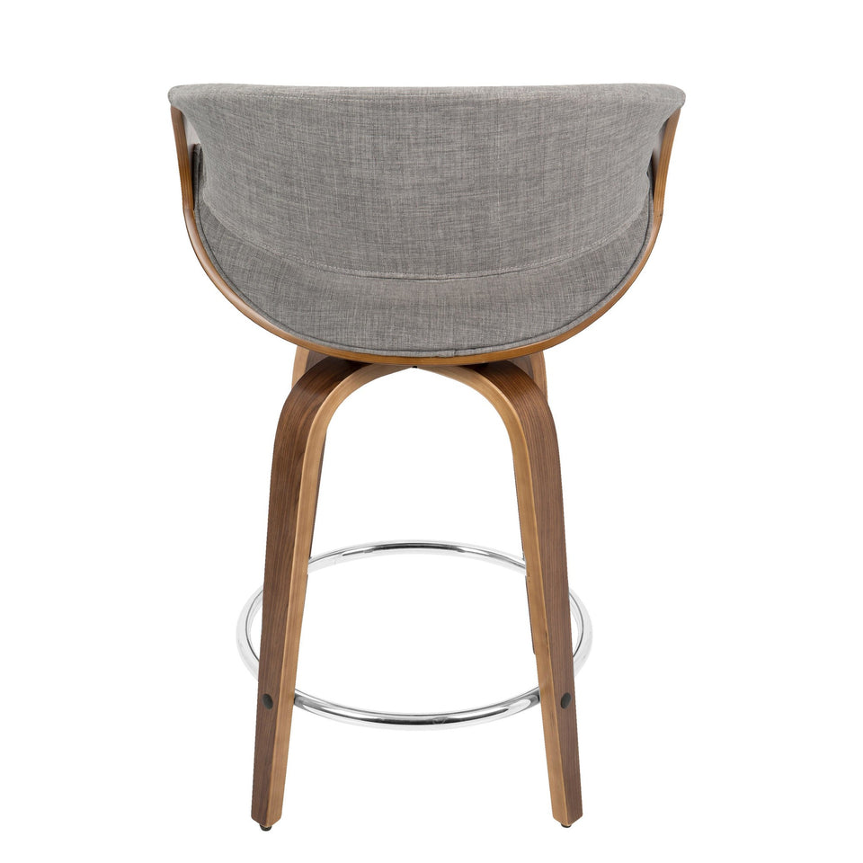 Curvini 24'' Fixed-Height Counter Stool - Set of 2