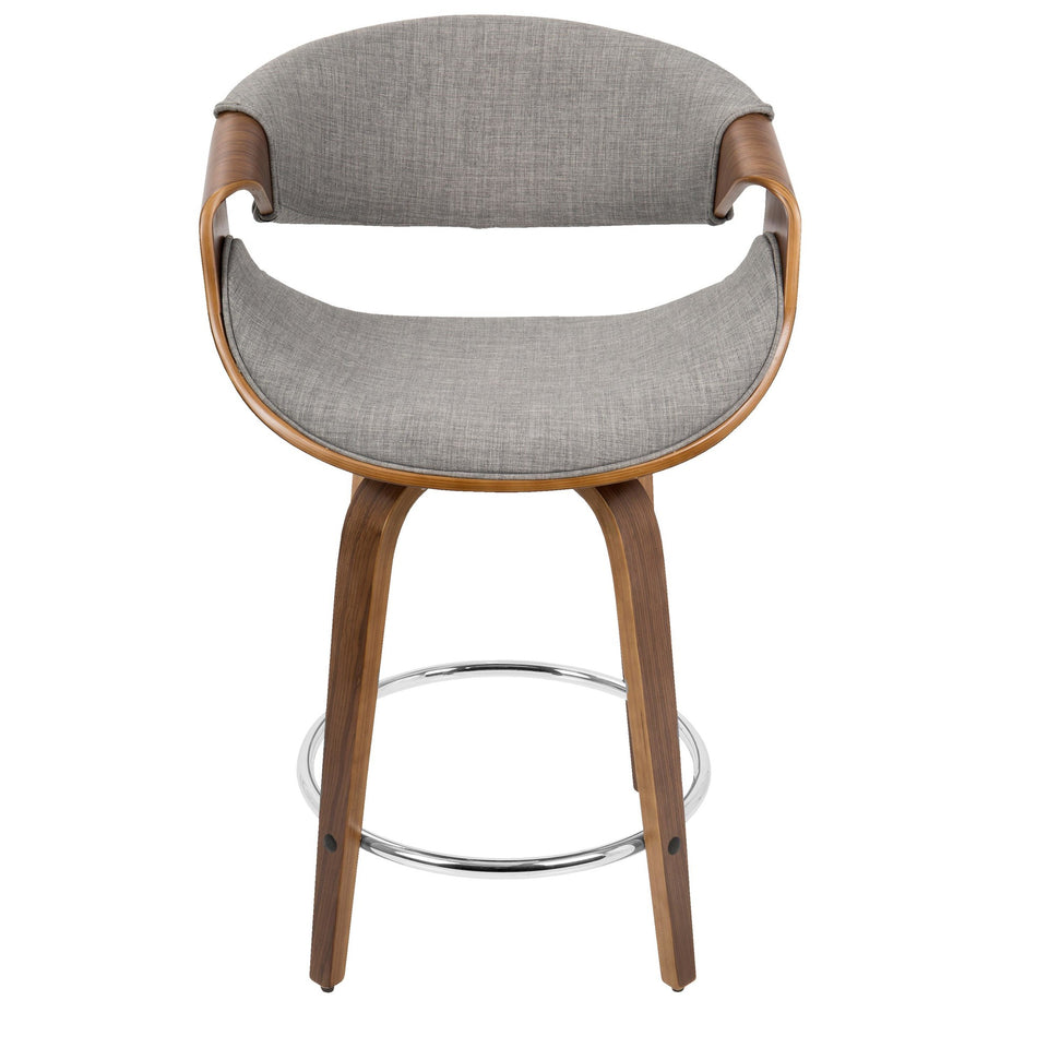 Curvini 24'' Fixed-Height Counter Stool - Set of 2