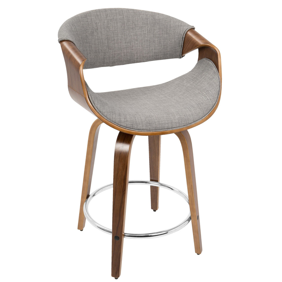 Curvini 24'' Fixed-Height Counter Stool - Set of 2