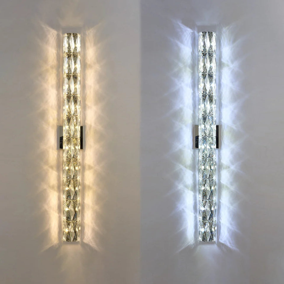 Cylindrical Crystal Wall Lamp