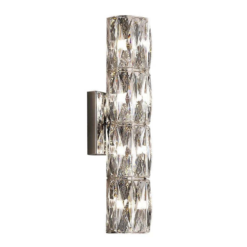 Cylindrical Crystal Wall Lamp