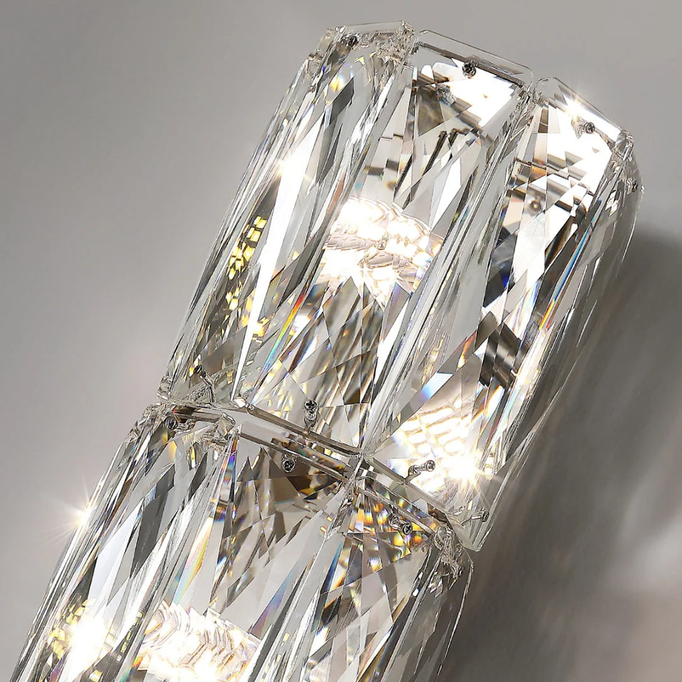 Cylindrical Crystal Wall Lamp