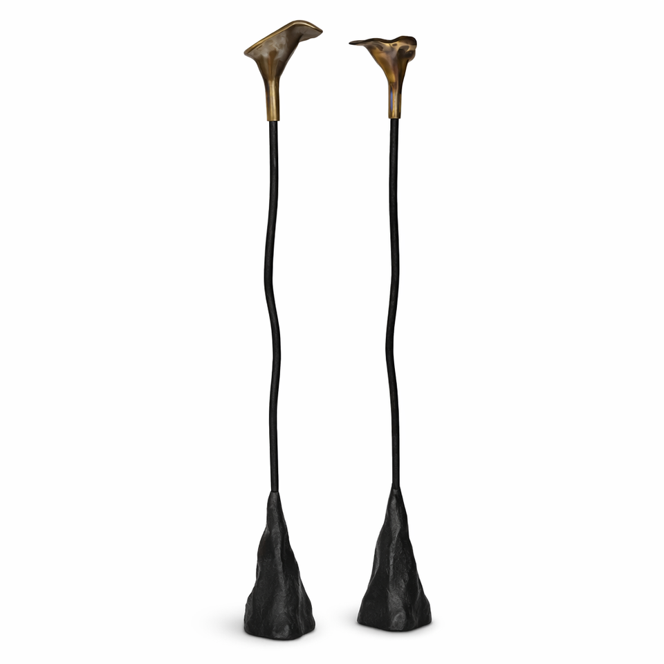 sculptural candleholder - top view
