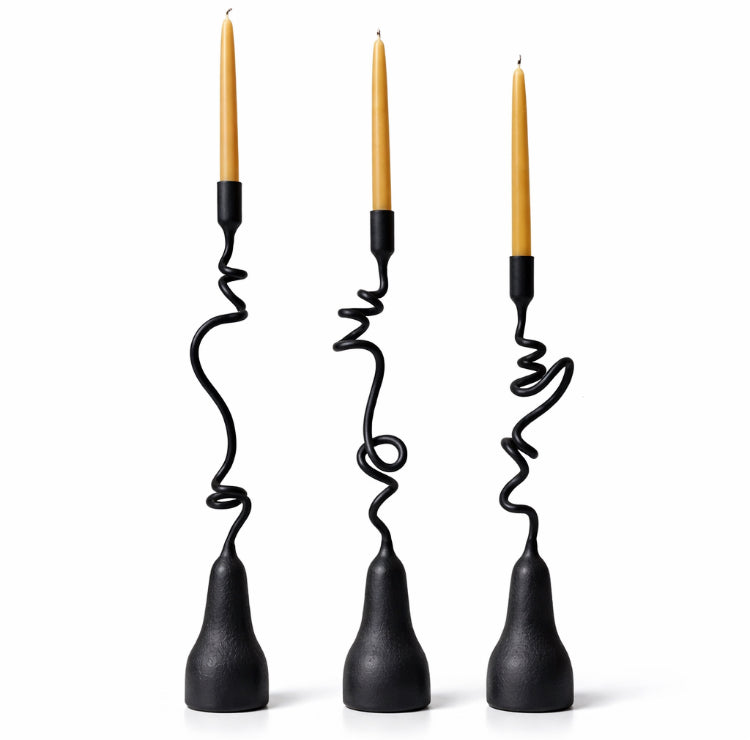 sculptural candleholder - top view