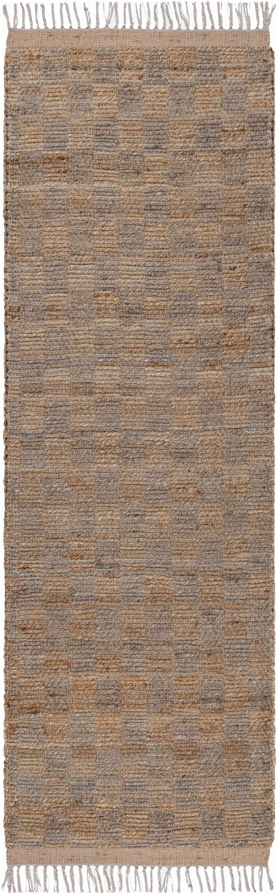 Lonut Checkered Jute Area Rug - Clearance