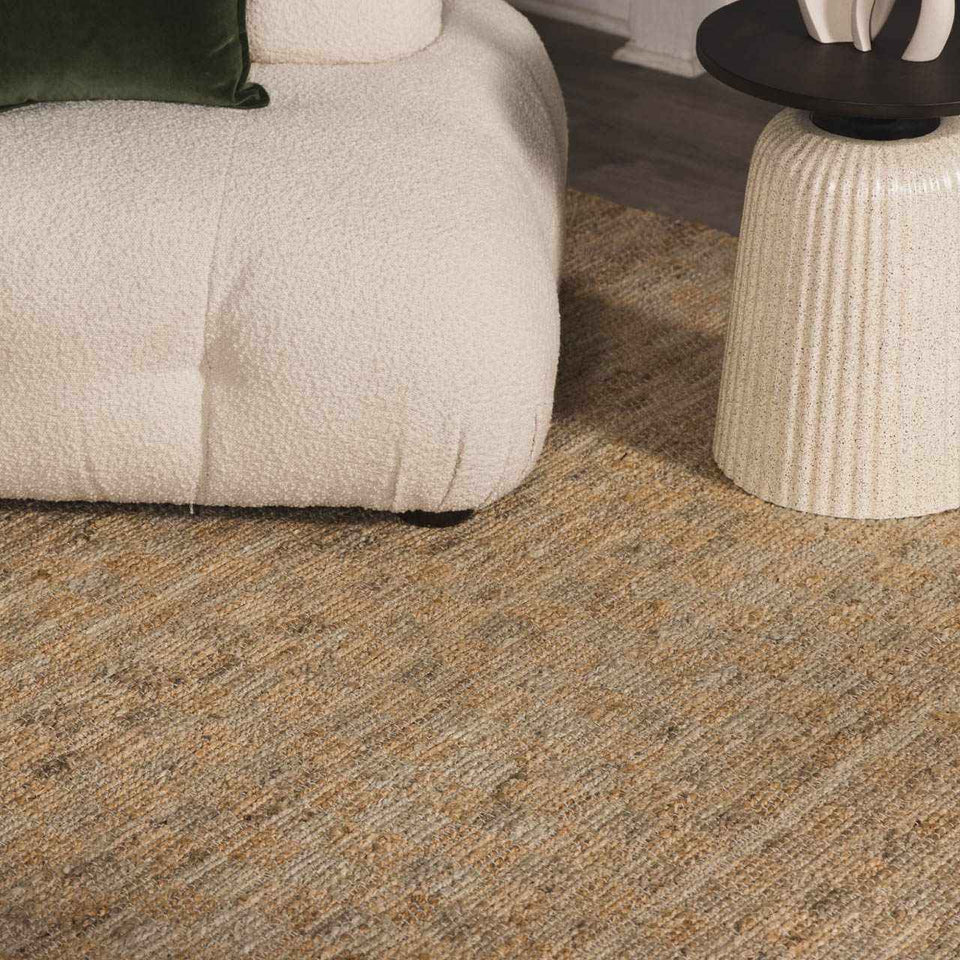 Lonut Checkered Jute Area Rug - Clearance