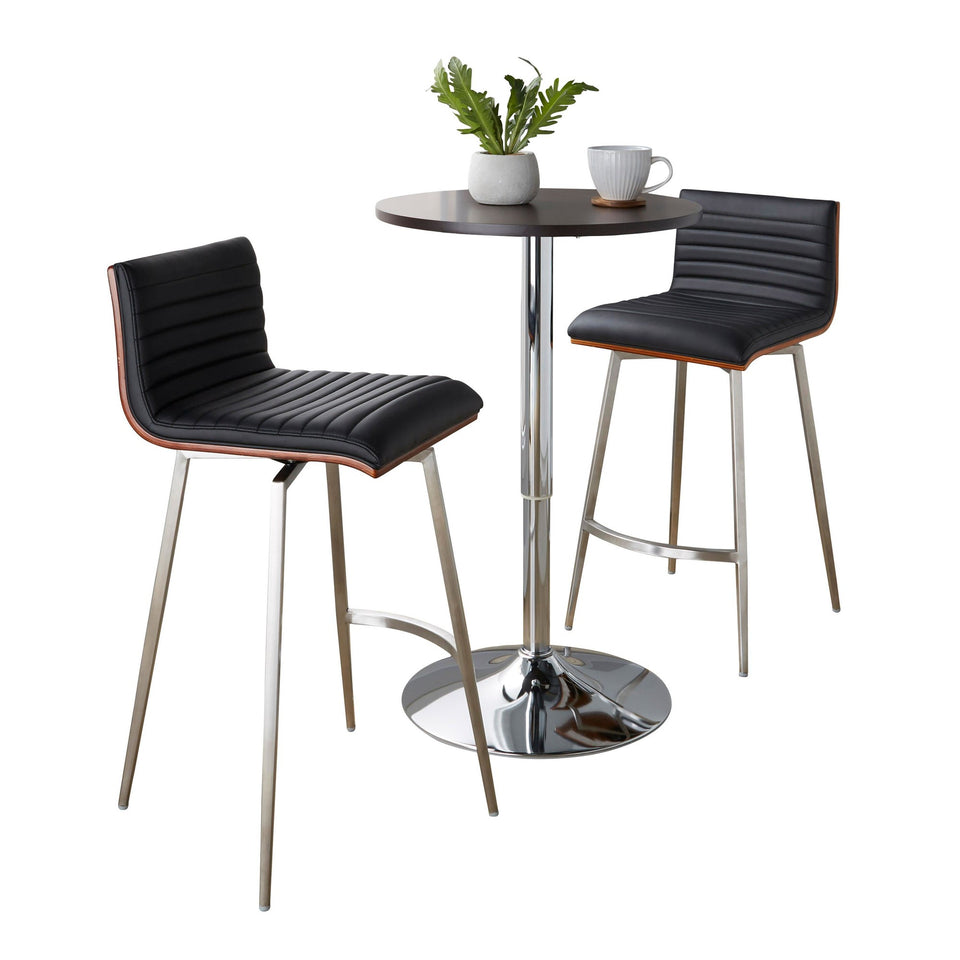 Mason Swivel Adjustable Counter Height Dining Set - 3 Piece