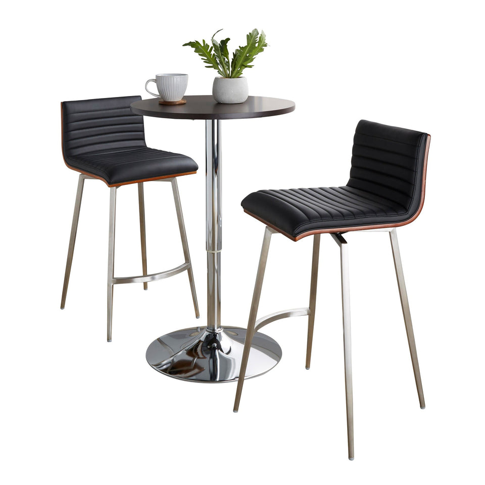 Mason Swivel Adjustable Counter Height Dining Set - 3 Piece