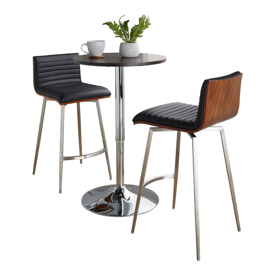 Mason Swivel Adjustable Counter Height Dining Set - 3 Piece