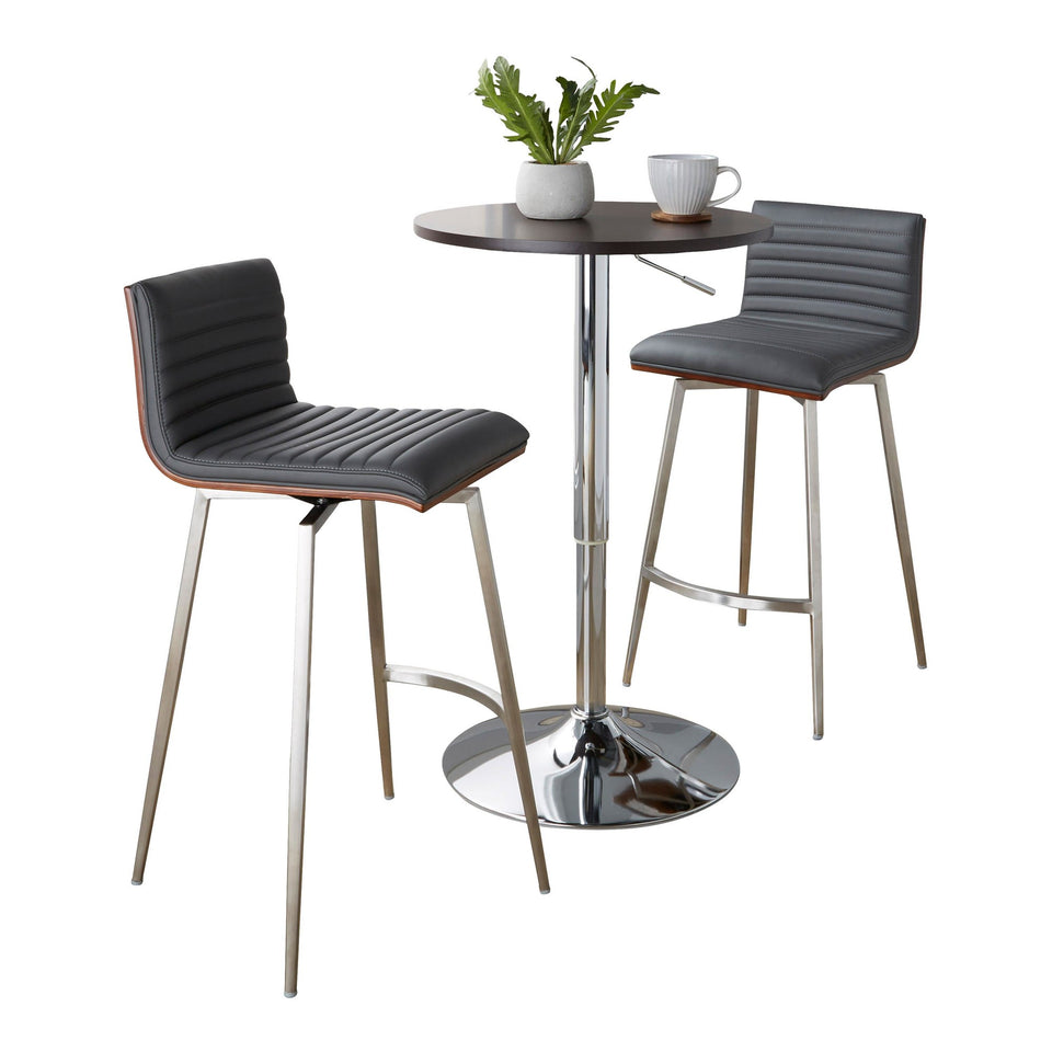 Mason Swivel Adjustable Counter Height Dining Set - 3 Piece