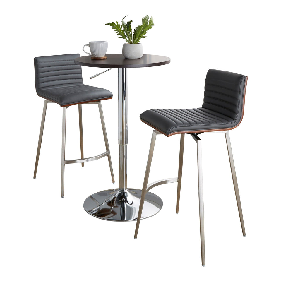Mason Swivel Adjustable Counter Height Dining Set - 3 Piece