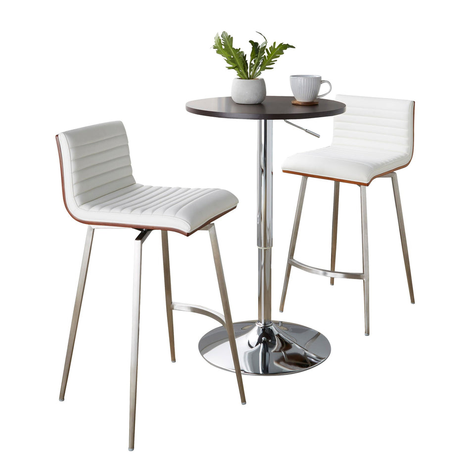 Mason Swivel Adjustable Counter Height Dining Set - 3 Piece