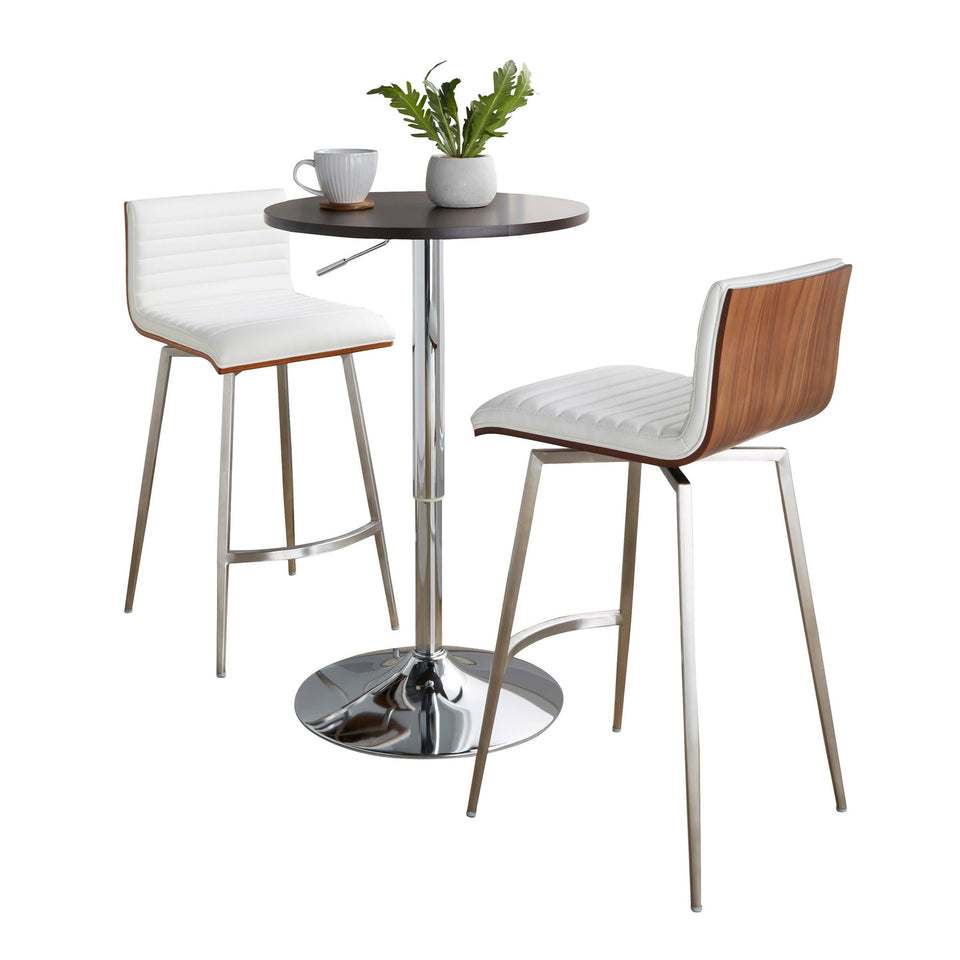 Mason Swivel Adjustable Counter Height Dining Set - 3 Piece
