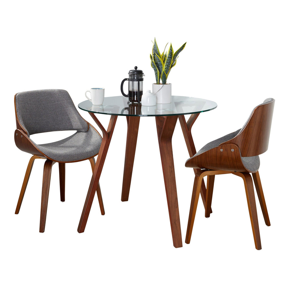 Folia Round Fabrizzi Dining Set - 3 Piece