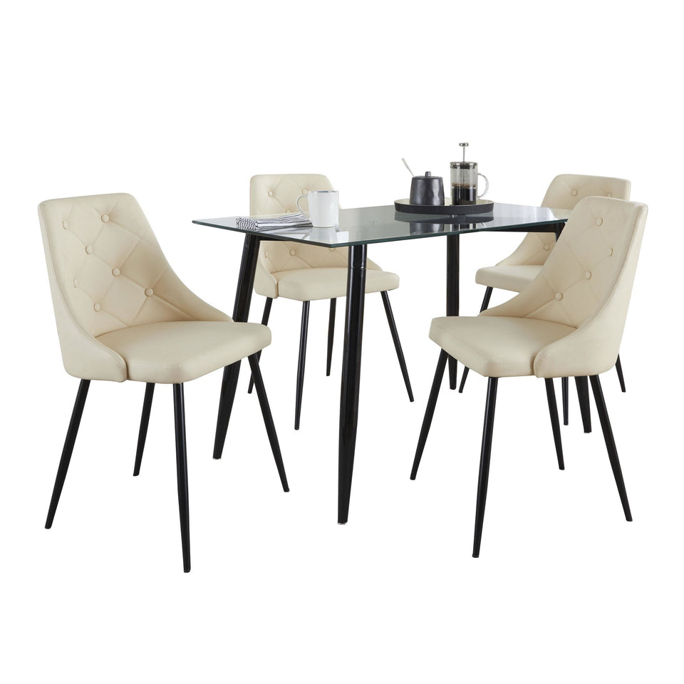 Clara-giovani Dining Set - 5 Piece