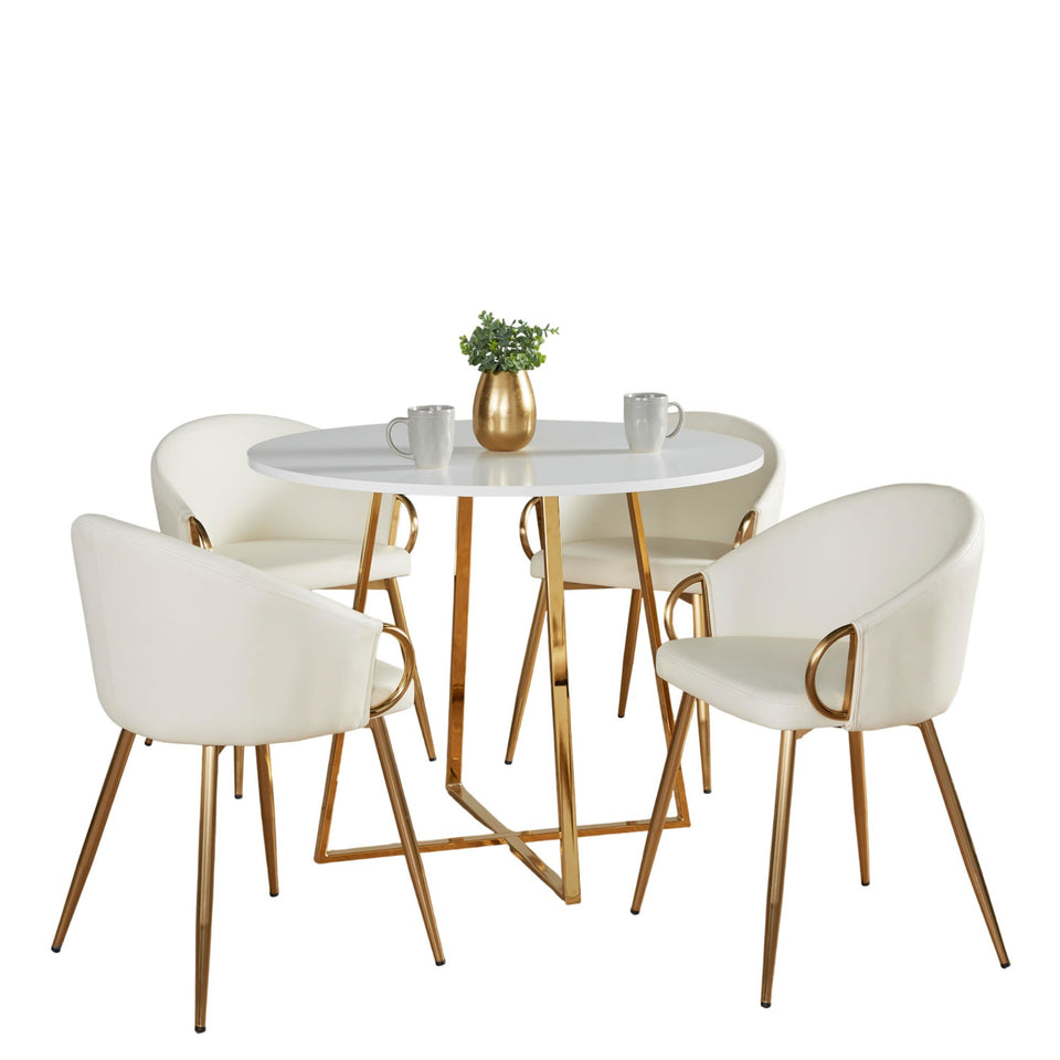 Cosmo-claire Dining Set - 5 Piece