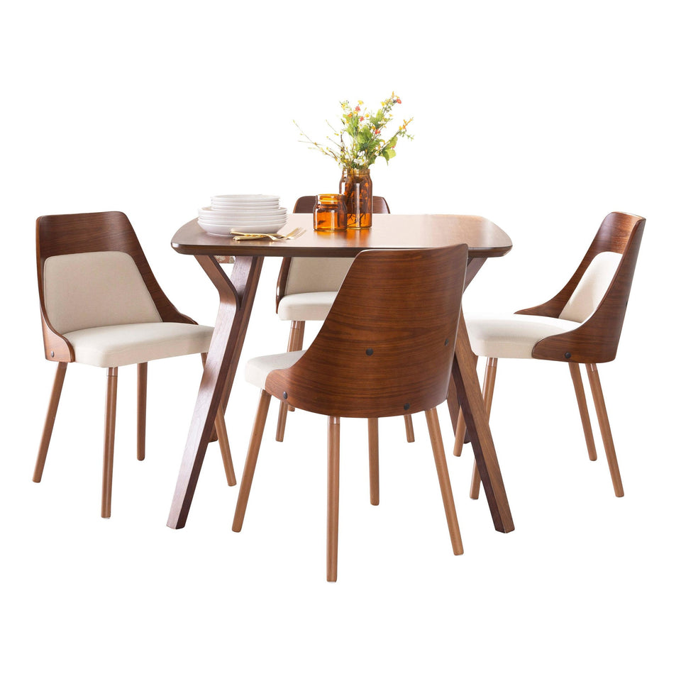 Folia - Anabelle Square Dining Set - 5 Piece