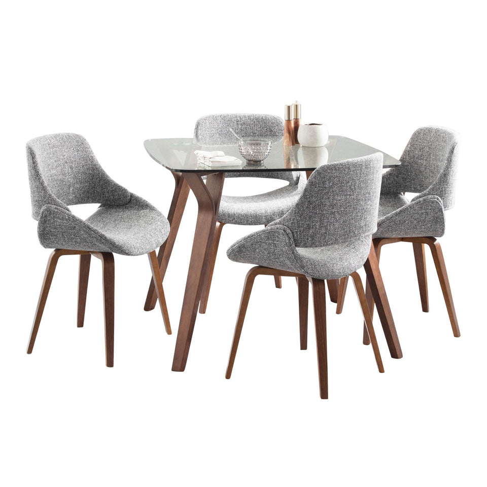 Folia Square Fabrico Dining Set - 5 Piece