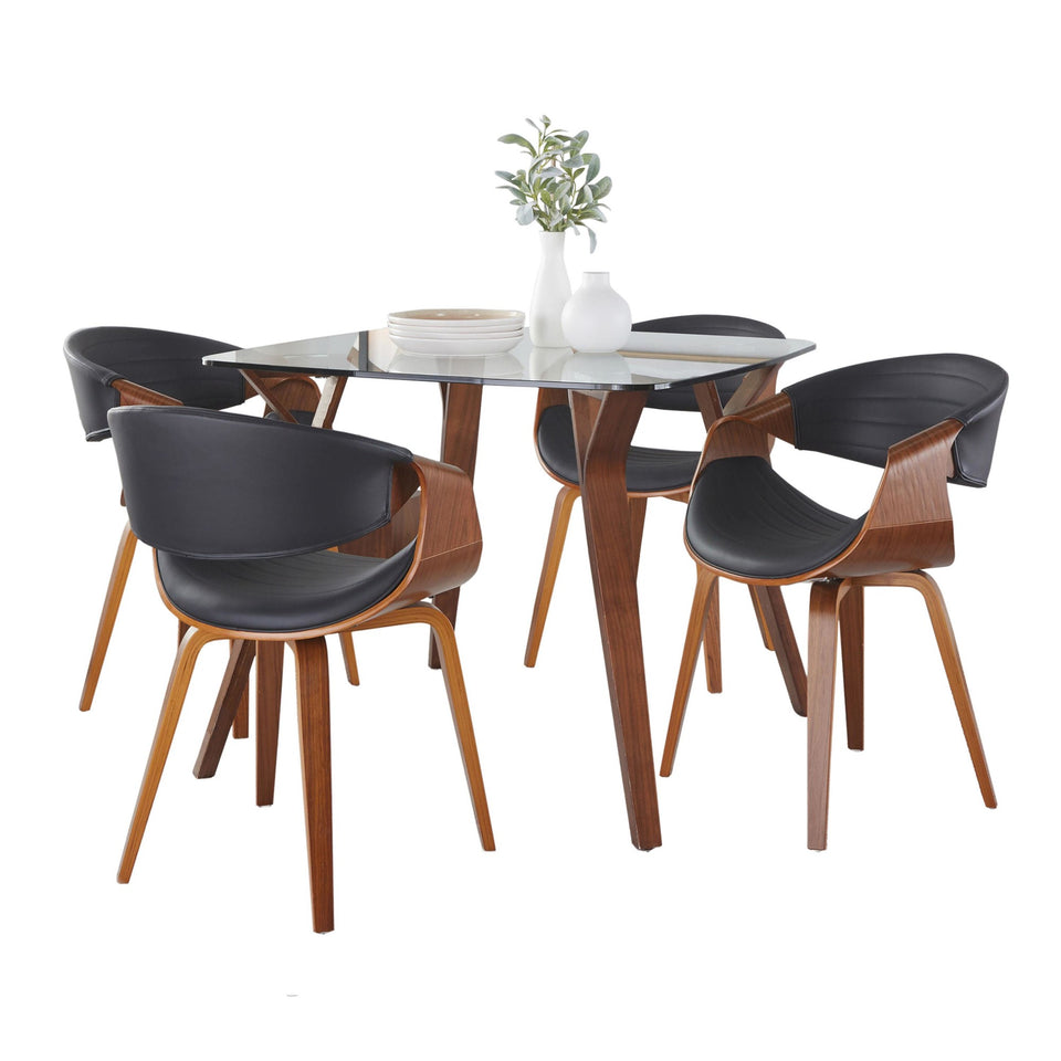 Folia-symphony Square Dining Set - 5 Piece
