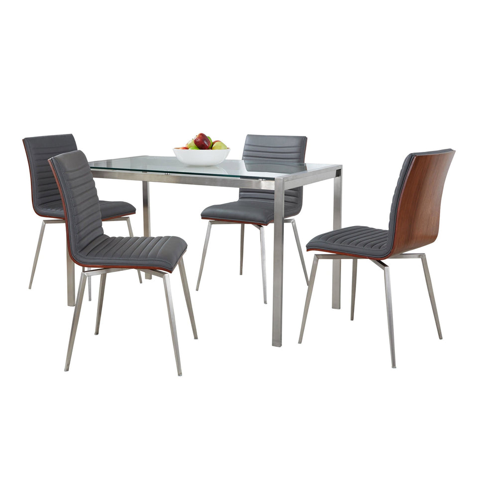 Fuji-mason Swivel Dining Set - 5 Piece