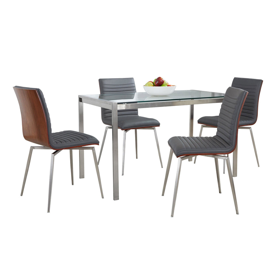 Fuji-mason Swivel Dining Set - 5 Piece