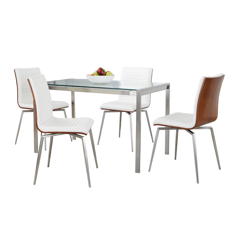 Fuji-mason Swivel Dining Set - 5 Piece