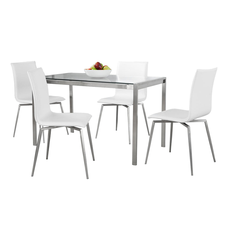 Fuji-mason Upholstered Swivel Dining Set - 5 Piece