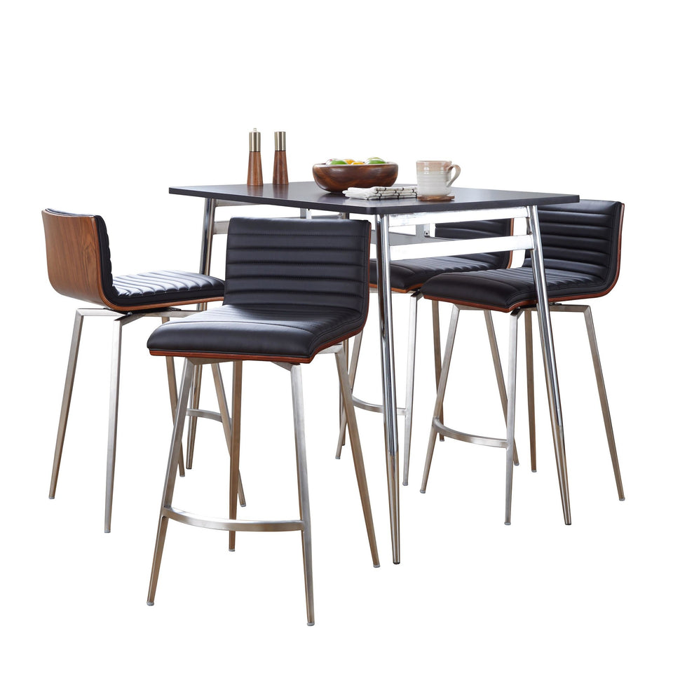 Marcel-mason Swivel Counter Height Dining Set - 5 Piece
